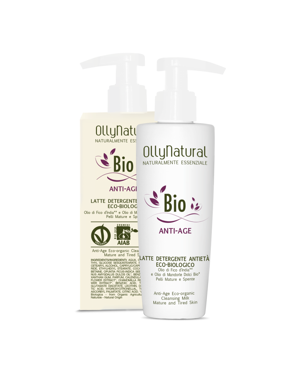Organic anti-ageing cleansing milk