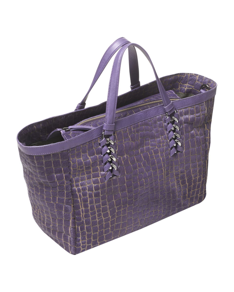 BORSA IN CAVALLINO VIOLA