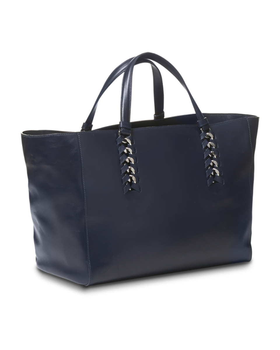 BORSA IN PELLE BLU