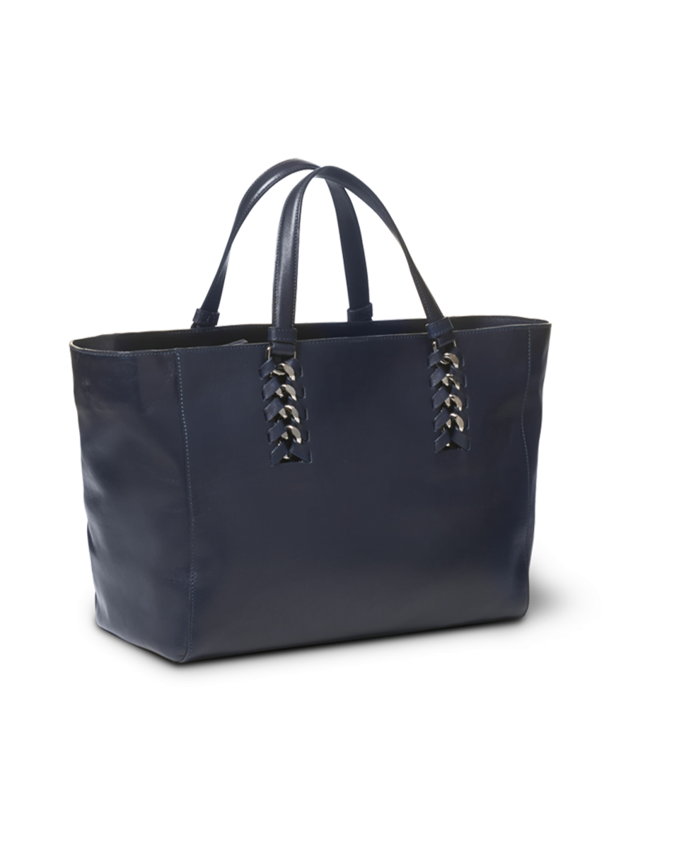BORSA IN PELLE BLU