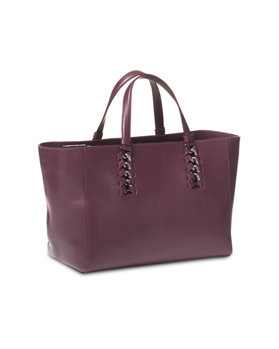 BORSA IN PELLE ROSSO BORDEAUX