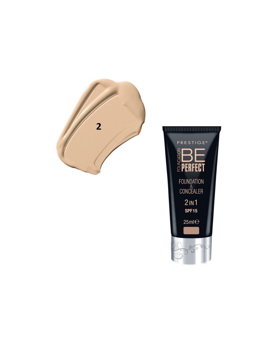 Fluid foundation + concealer 2in1- porcellaine/foundation be perfect-porcellaine